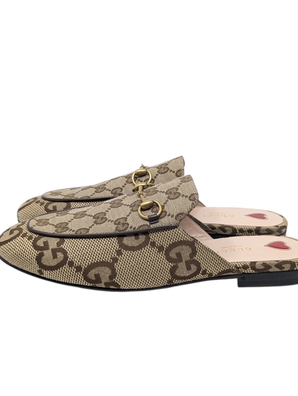 NIB Gucci Princetown Jumbo GG Monogram Horsebit Jacquard Loafer Mule Size EU 40 - Picture 7 of 13